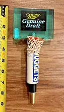 Miller Beer Tap Handle Knob Keg Draft Bar Top NBA Denver Nugget Basketball