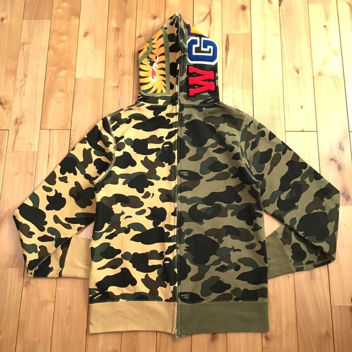 BAPE separate shark full zip hoodie 1st camo A Bathing Ape Size M