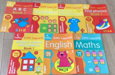 Collins Easy Learning Starter Set Ages 3 5 Ideal for home learning 7 Books (T70)