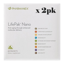  2pk Nu Skin NuSkin Pharmanex LifePak Nano 60 Packets Exp 01/2027 NEW SEALED