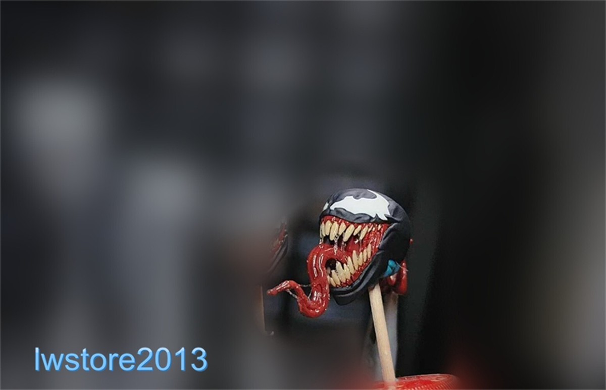 1:12 Head Sculpt Venom Spider-man Tongue For 6