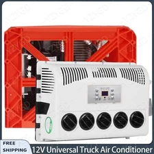For Semi Trucks Bus RV Caravan Truck Cab Air Conditioner Split AC12V 12000 BTU