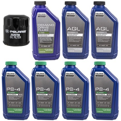 Polaris PS-4 Full Service Oil Change Kit Filter RZR XP 900 RZR XP 4 900
