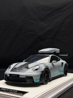 Porsche 911 GT3 RS w/ Roof Rack (Matte Gray/ Blue) [IVY Model] 1