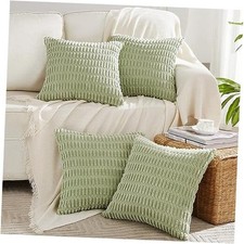 4 Packs Decorative Throw Pillow Covers 18x18 18" x 18" Pack of 4 Sage Green
