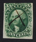 CKStamps: US Stamps Collection Scott#13 10c Washington Used CV$800