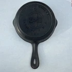 Original Vintage Griswold #0 Cast Iron Pan Skillet 562 Erie PA w/ Heat Ring