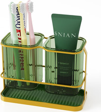 Countertop Toothbrush Holders, Wall Mounted Electric Tooth Brush Toothpaste Hold