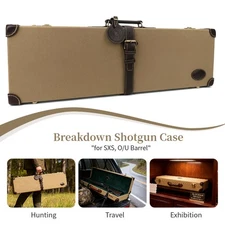 28-32in O/U SXS Shotgun Barrel Hard Case Gun Safe Storage Box Shotgun Cabinet