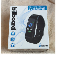 Billboard Bluetooth Fitness Smartwatch Activity Tracker Step Kcal Bmp Black