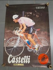 Poster Locandina Manifesto Ciclismo Vintage Bicicletta G. Battaglin 