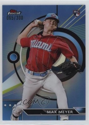 2023 Topps Finest Sky Blue Refractor 65/300 Max Meyer #37 Rookie RC 0t2