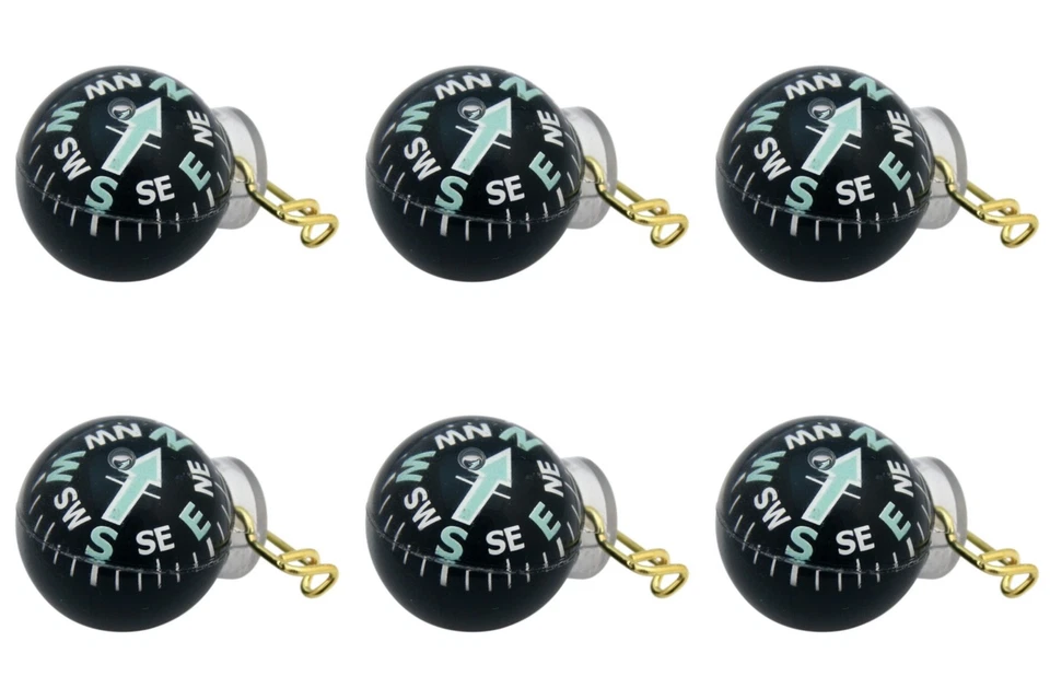Coghlan's Ball-Type Pin-On Compass Liquid Filled Luminous Arrow Survival(6-Pack)