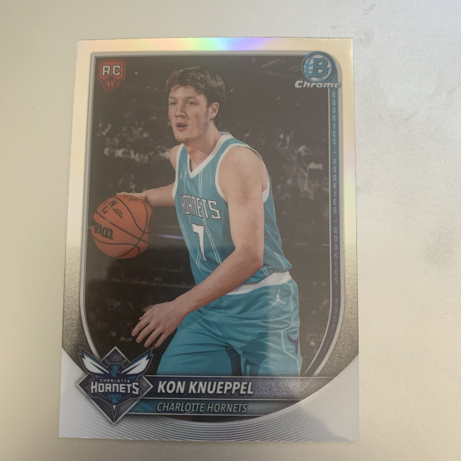 2025-26 Bowman Chrome - Kon Knueppel Refractor Rookie BRR-4 Red RC Logo
