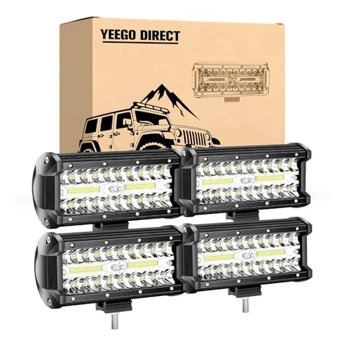 7 Inch LED Light Bar, 480W 48,000LM Offroad Fog/Driving LED Tractor Lights - Picture 3 of 7