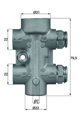 Thermostat d'huile moteur MAHLE TO 8 80 à haute précision thermique