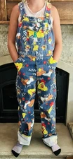 Vintage 1970s Hee Haw Liberty Overalls Great Graphics Adult Size Great Condition