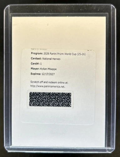 2026 Panini Prizm World Cup Kylian Mbappe National Heroes Auto #NH-KM France
