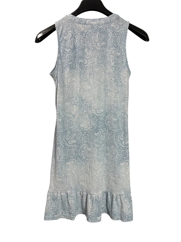 Michael Michael Kors Sleeveless Paisley Ruffle Hem Dress S Sheath Above Knee - Image 2 of 3