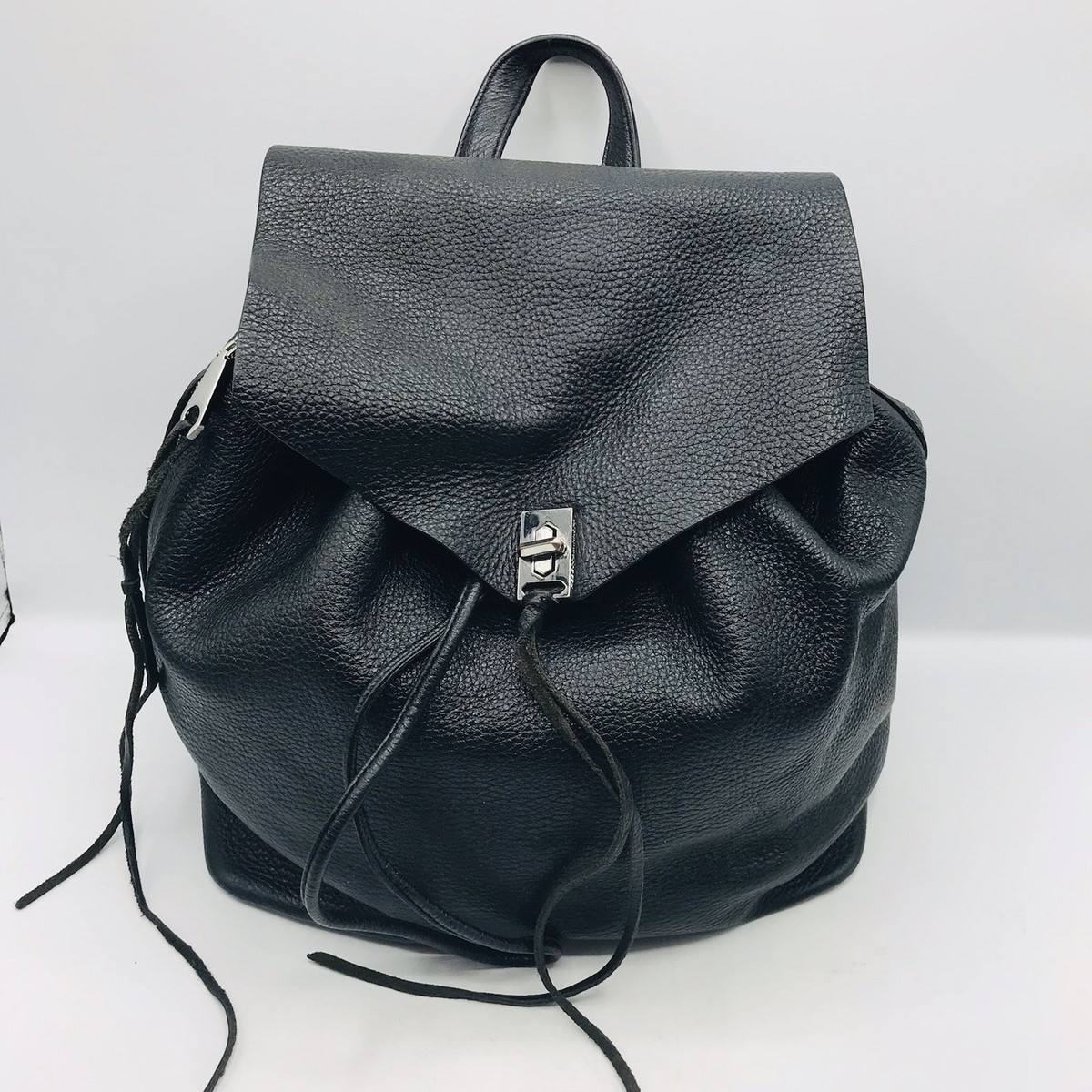 Rebecca Minkoff Black Pebbled Leather Backpack Rebecca Minkoff Leather Backpack - Black Backpacks, Handbags  main image 4