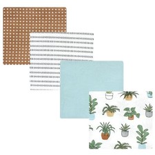Unisex Baby Cotton Flannel Receiving Blankets One Size Plants
