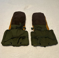Mens Extreme Cold Weather Leather Mitten Set ...