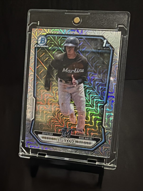 2026 Bowman Chrome 1st Mojo Refractor Luis Cova Marlins # BCP-38