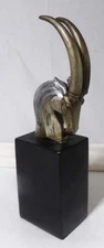 Mid Century Modern Hollywood Regency Ram’s Head Sculpture