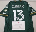 Portland Timbers DARIO ZUPARIC Signed Match Used Soccer Jersey 2024 Season Green