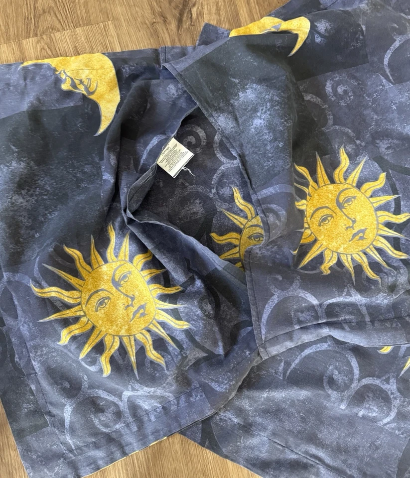 Vintage Celestial Anos 90 Y2K Sun Moon Star Conjunto 2 Fronhas Padrão Boho - Imagem 3 de 4