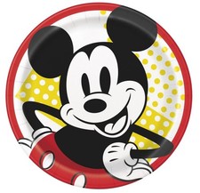 Mickey Mouse Dinner 9'' Paper Plates 8ct Birthday Party Supplies