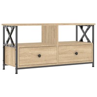 Tv-Schrank Sonoma-Eiche 90X33X45 Cm Holzwerkstoff & Eisen