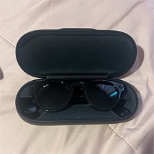 Ray-Ban Stories Round Smart Glasses Black with Case and Box