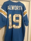 Lance Alworth signed San Diego Chargers 1963 Throwback Jersey Mitchell Ness