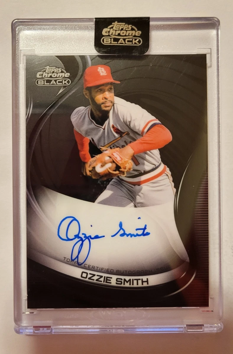 topps chrome black ozzie smith オジー・スミス 直筆サイン