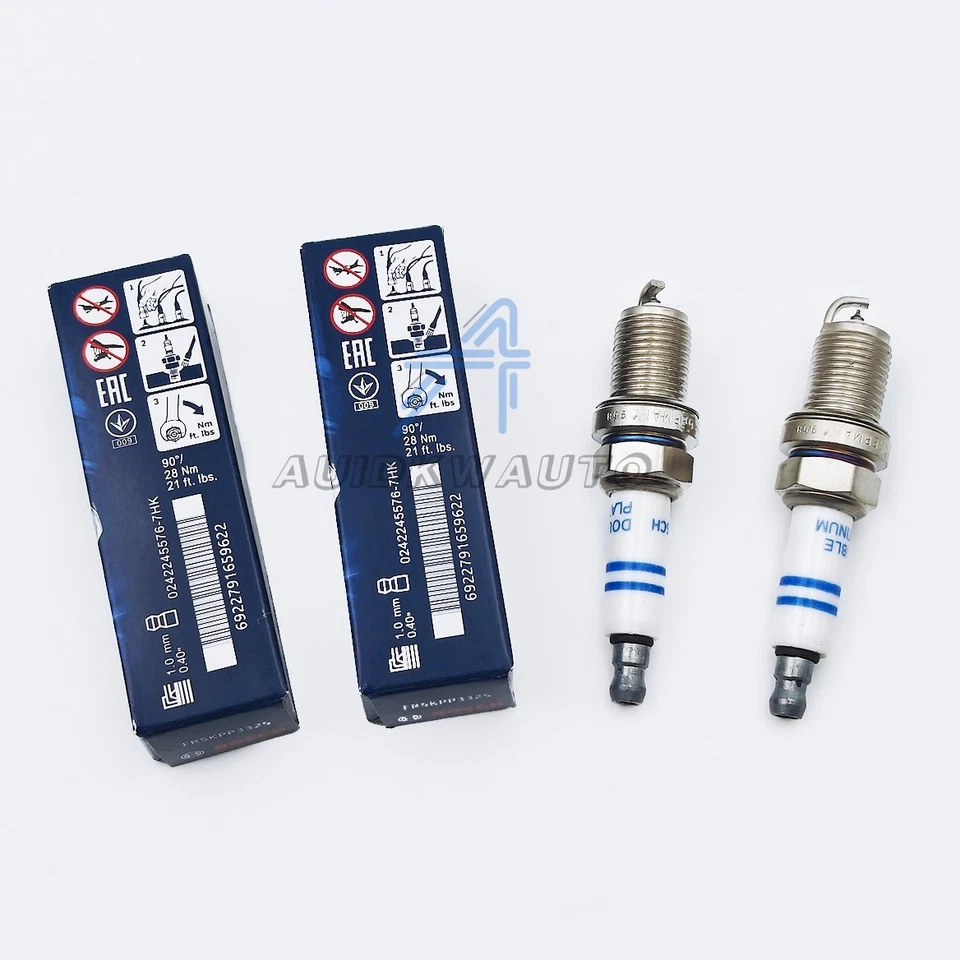 4x FR5KPP332S 06H905611 OEM BOSCH Spark Plugs For AUDI A1 A3 Q5 A4 A5 A6 2.0T Foto 3 de 4