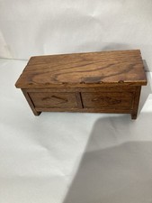 Loft Find Vintage/old Musical Trinket Type Wooden Box In Slightly Tarnished Cond