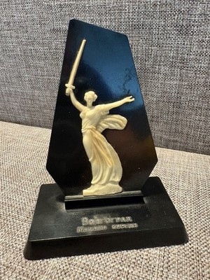 Vintage Soviet Souvenir Motherland Calls Mamaev Kurgan WW2 Memorial 