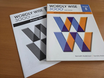 Wordly Wise 3000 : 3rd edition (Book 8) with a Answer Key booklet (Never Used)