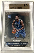 2015-16 Panini Prizm Karl Anthony Towns Rookie BGS 9.5 w / 10 RC New York Knicks