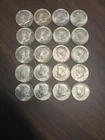 Roll Of 1964 Kennedy Half Dollars 90% Silver