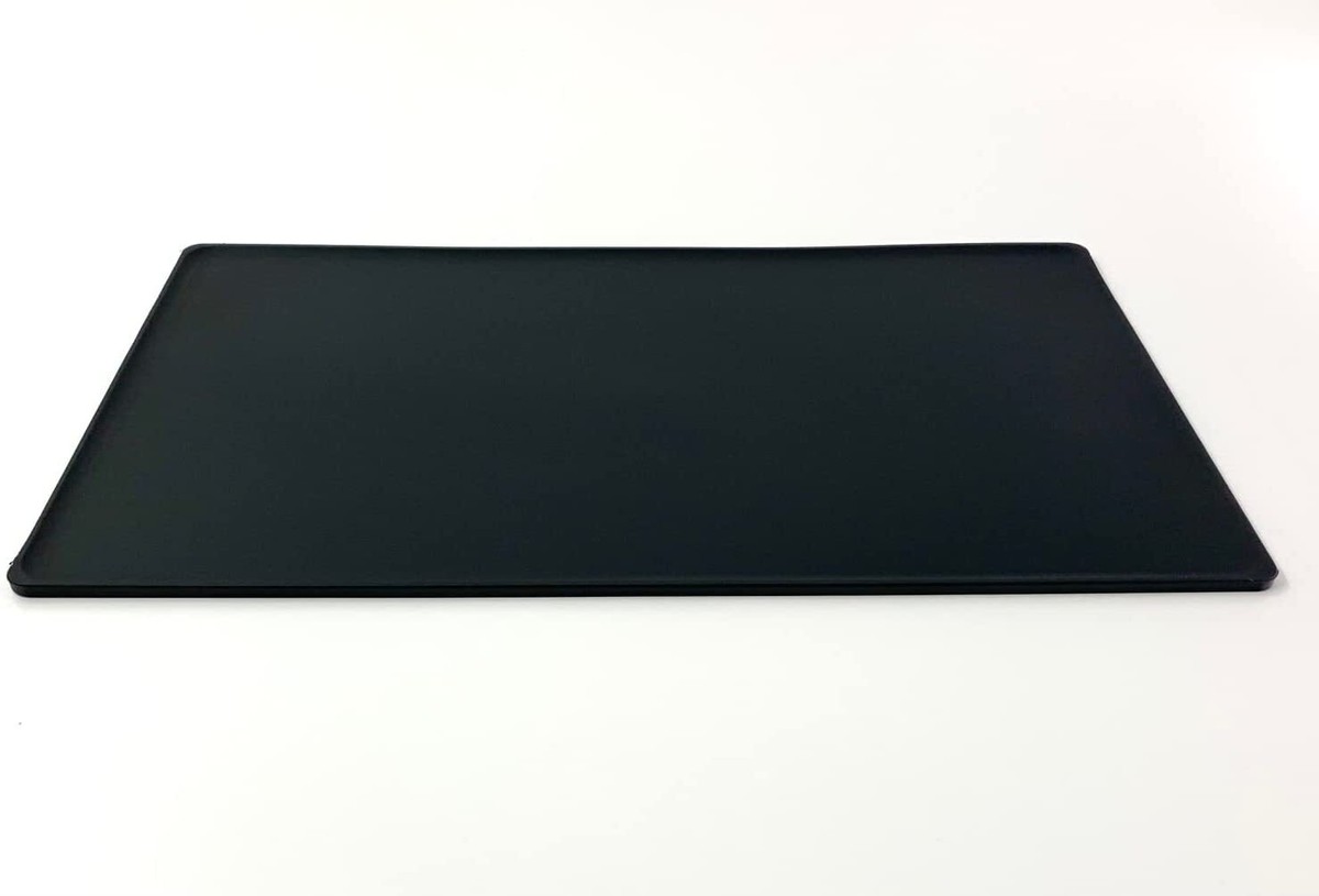 Tagliere In Polietilene MCM 40x30x2 Cm - Nero, Made In Italy, Per Cucina Professionale E Casa