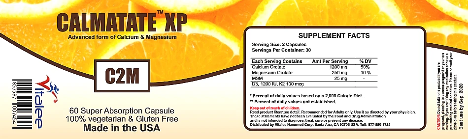 Calmatate XP-Super Absorbent Calcium and Magnesium Family Pack (3x60ct ) - Image 3 of 3