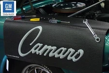 Black Fender Gripper Protective Cover Cushion Script Emblem For Chevrolet Camaro