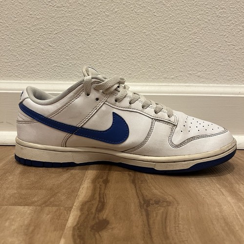 Nike Dunk Low Herren 9 Weiß Hyper Royal DV0831-104 Sneaker Schuh Low Top Schnürschuh - Bild 3 von 9