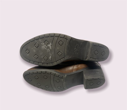 Life Stride Damenstiefel kniehoch braun Schnalle Reißverschluss Größe 9,5M TOP ZUSTAND - Bild 4 von 4