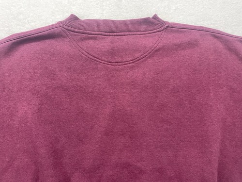 Vintage 90s Crable Sportswear Sweatershirt Size XL Maroon Embroidered - Picture 10 of 12