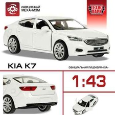 KIA 7, Metal Model Diecast Car Scale, Collectible Toy, Cars, white, 1/36