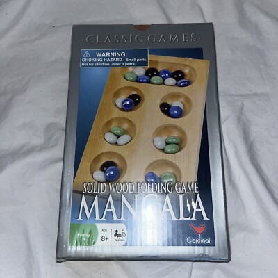 Solid Wood Folding MANCALA Game By Cardinal - BRAND NEW SEALED | eBay