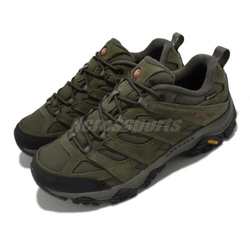 Merrell Moab 3 Smooth GTX Gore-Tex Olive Men Outdoors Hiking Trail Shoes J036363 - Foto 1 di 8